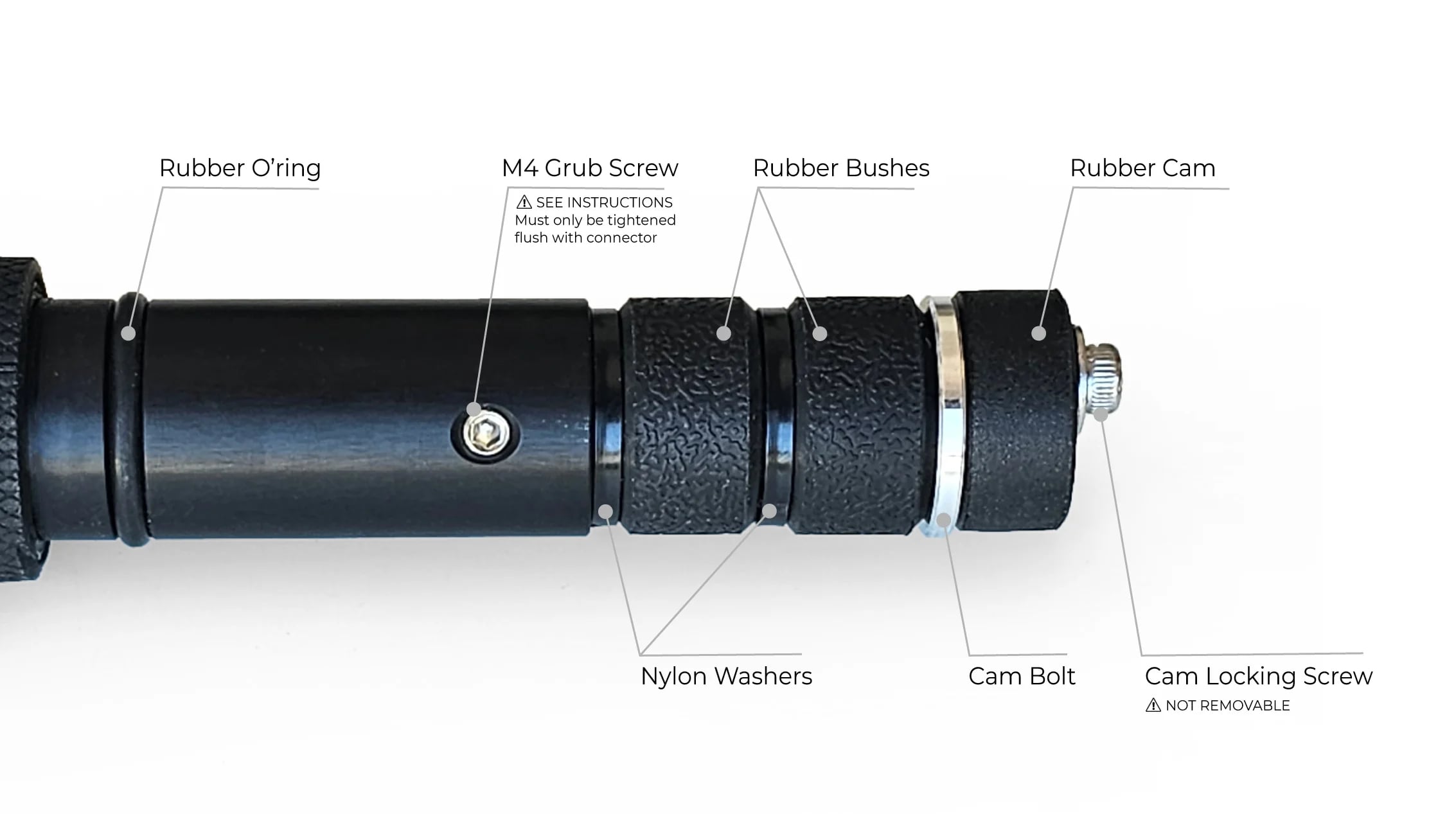 threeeworlds Breakdown Contact LED Staff