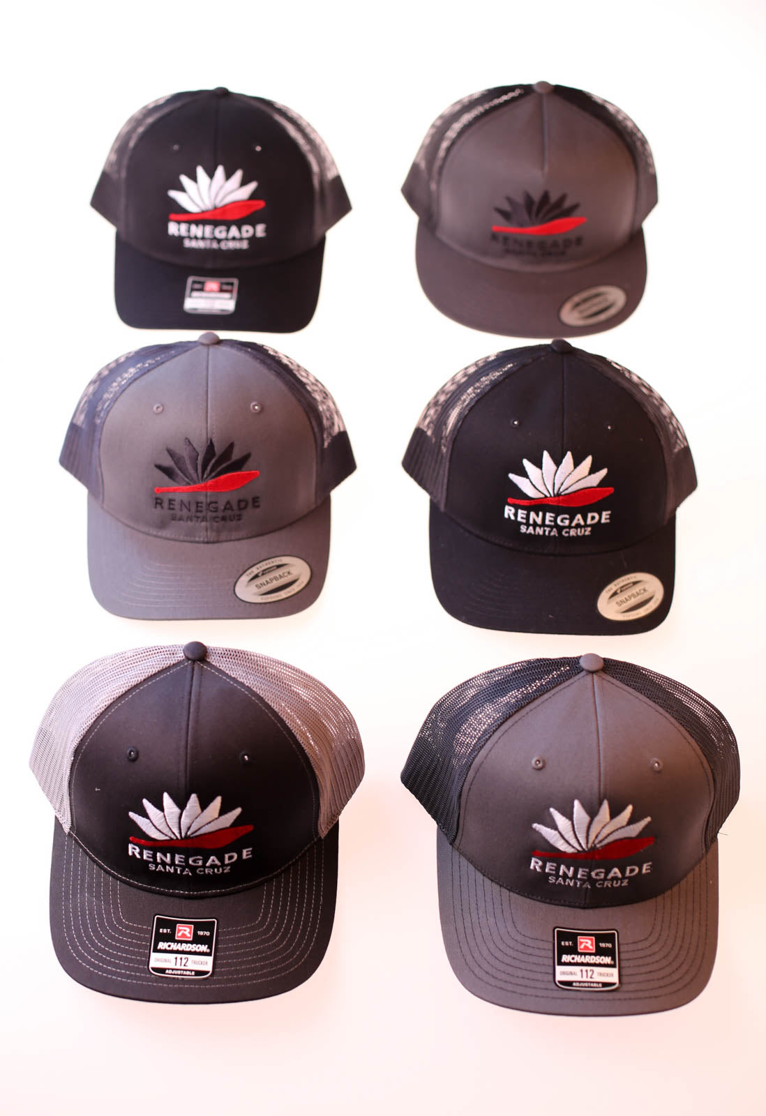 Renegade Logo Cap ( Mesh Back, Black or Grey )