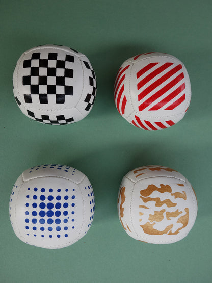 Printed PU  Beanbag Six Panel (72mm, 140 grams)