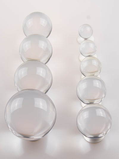 Clear Acrylic Juggling Balls 40mm 44mm, 51mm, 60mm, 65mm, 70mm, 76mm, 82mm