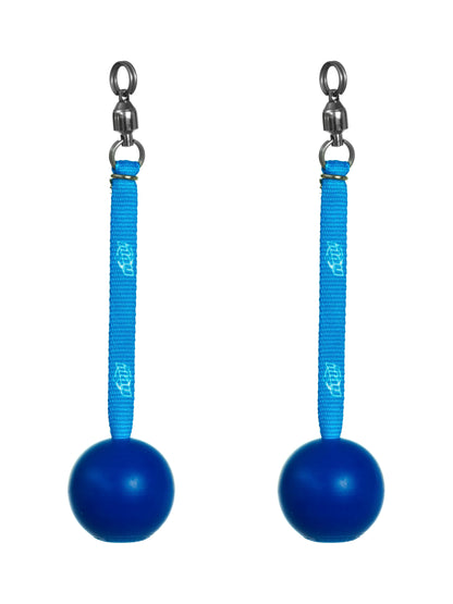 Silicone poi ball knobs with swivel