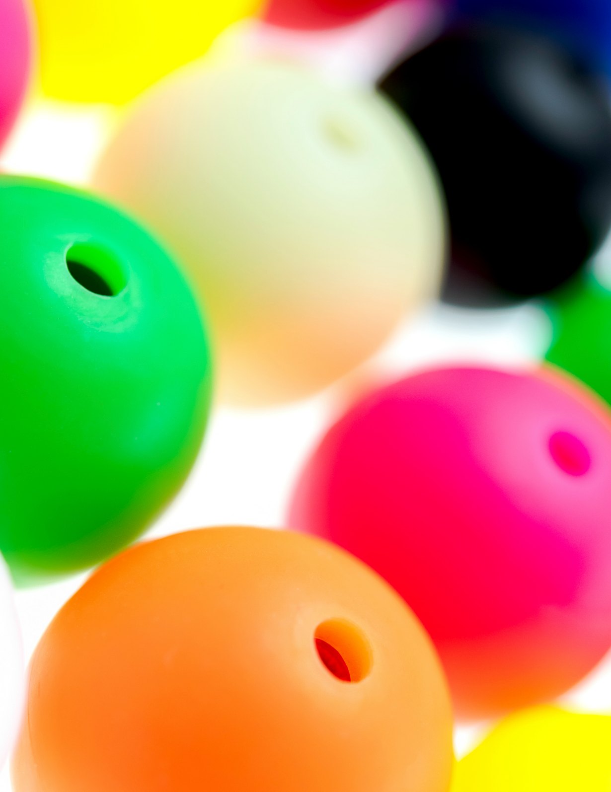 LED silicone contact poi knob