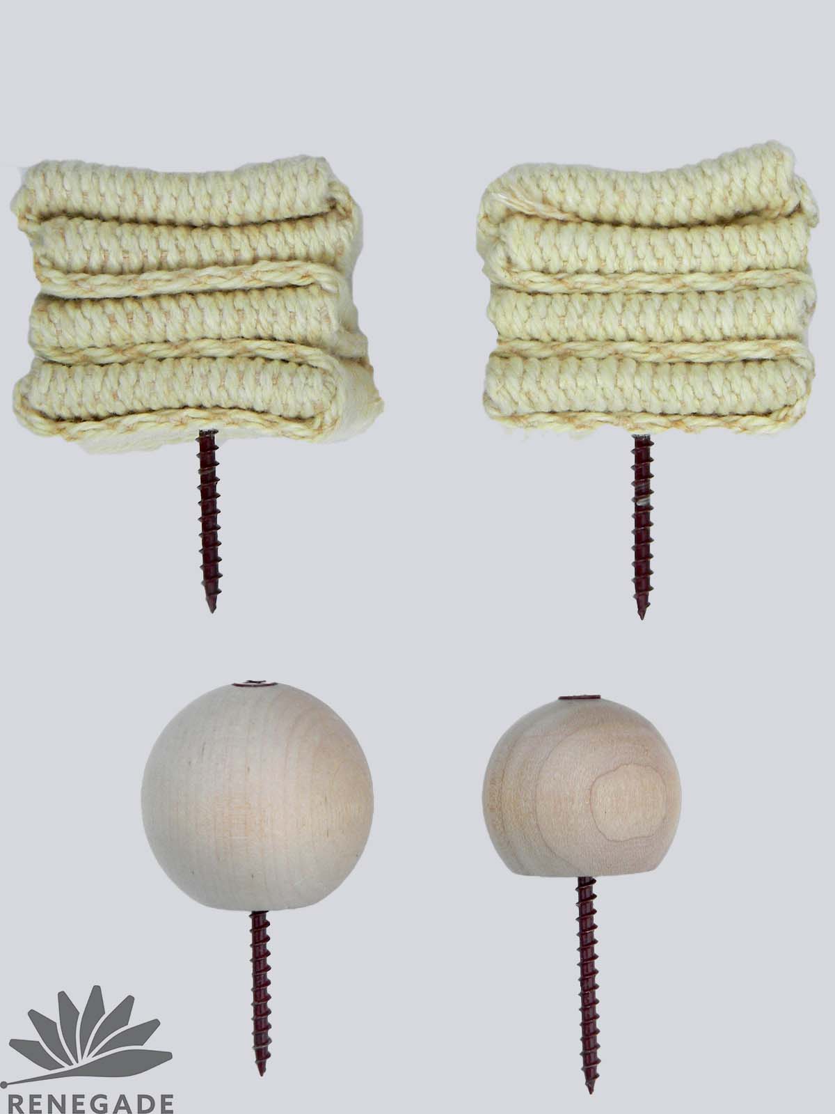 Swinging Torch Wick Ends and Wood Knobs