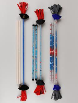 Z-Stix Professional Juggling Flower Sticks-Devil Sticks and 2 Hand Sticks,  High Quality, Beginner Friendly - Festival Series